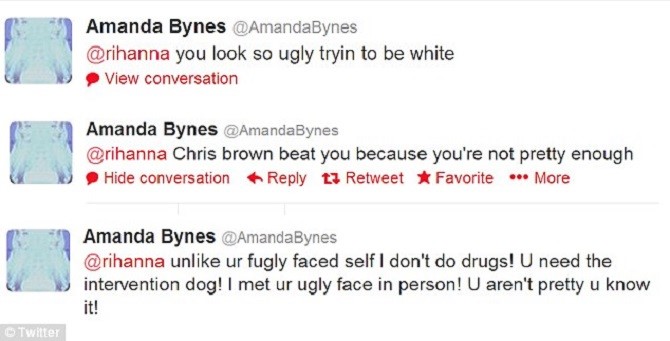Amanda Bynes Racist Tweets To Rihanna Is She About To Completely Lose The Plot Sick Chirpse
