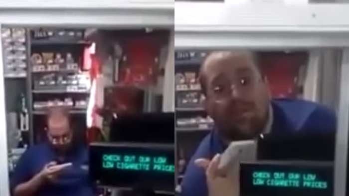 Walmart Employee Caught Wanking Behind The Till Refuses To Admit It