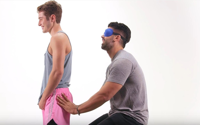 Blindfolded People Try To Tell The Difference Between A Guys Butt And