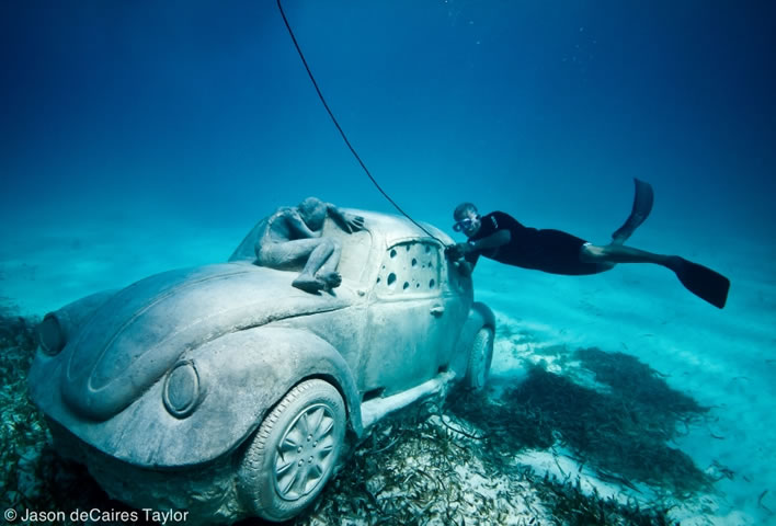 Jason De Caires Taylor - Anthropocene Cancun - Construction