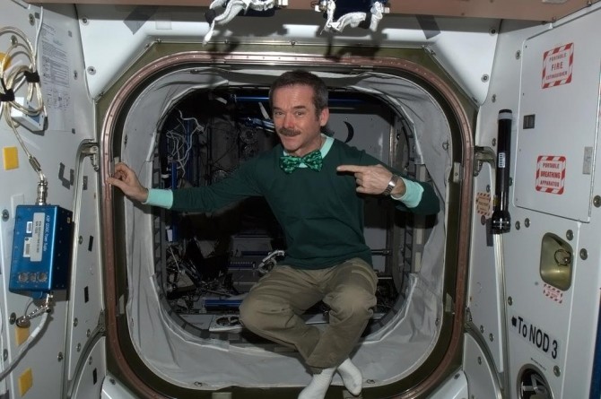 ISS - Colonel Chris Hadfield - St Patricks Day