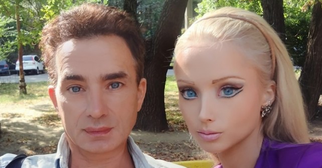 The Real Life Barbie In Family Photo Shoot