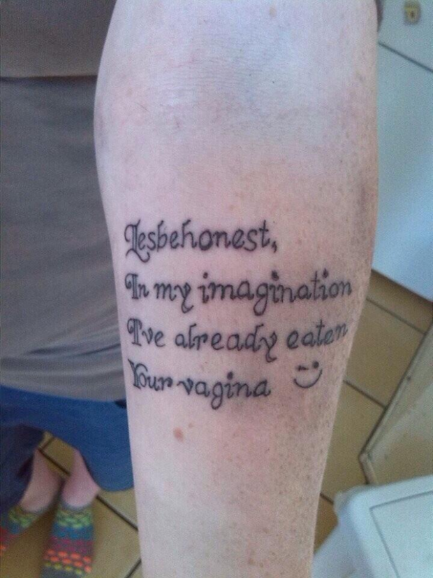 Early Contender For Worst Tattoo Of 2