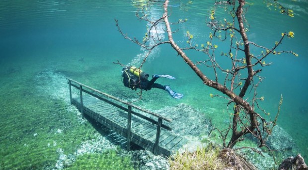 Underwater Park Created Every Year In Austria When Snow Melts