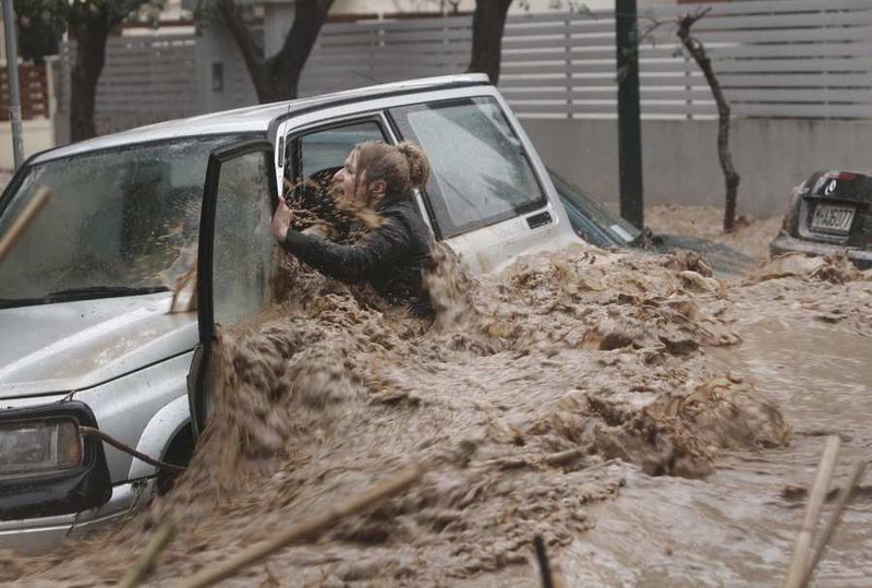 flooding in greece