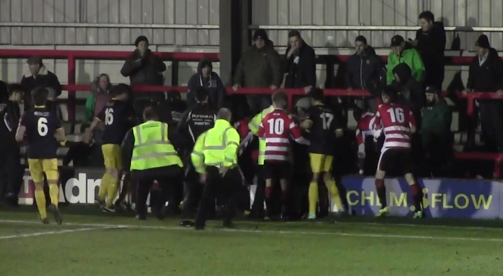 Watch The Moment Non-League Kingstonian FC's Keeper Jumps Into Crowd To ...