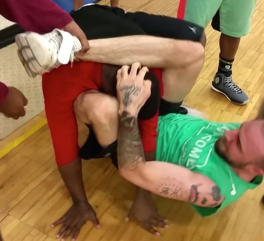 MMA Fight Basketball Match