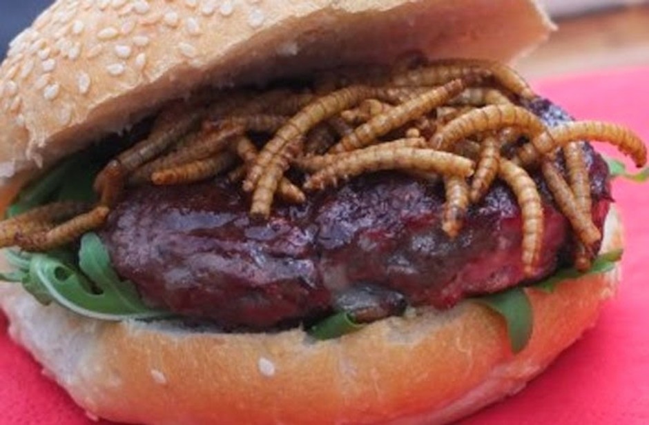 Watch This Guy Find A Live Caterpillar In His Burger After Taking One Bite