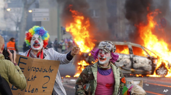 European Central Bank Opening Protests 198