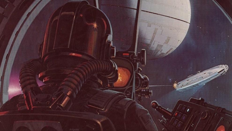 Star Wars Concept Art - Ralph McQuarrie - Millenium Falcon Attack