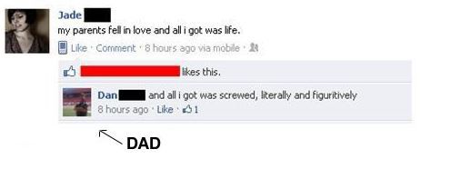 Parents Catching Out Kids On Facebook 16