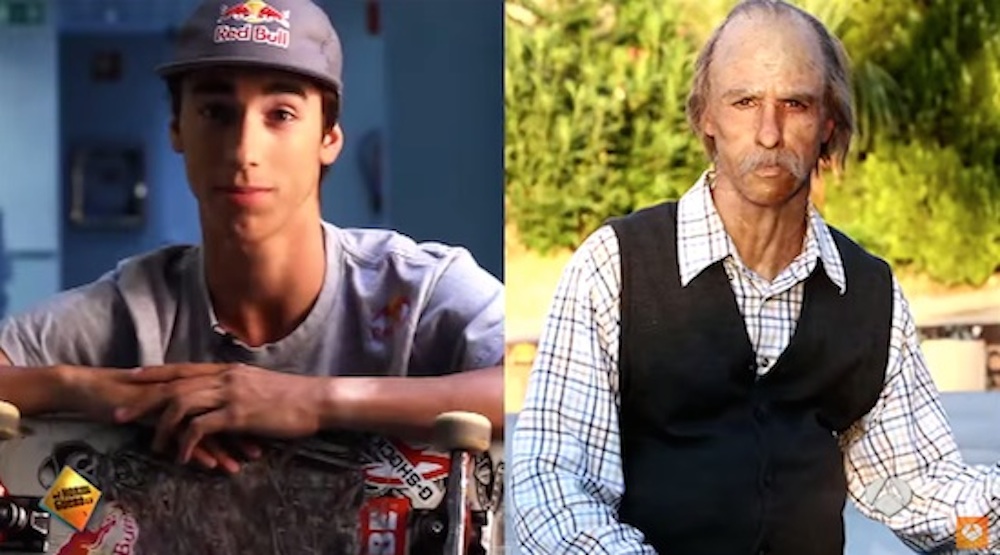 Pro Skater Dresses Up As 80 Year Old Man And Rips Up The Skate Park