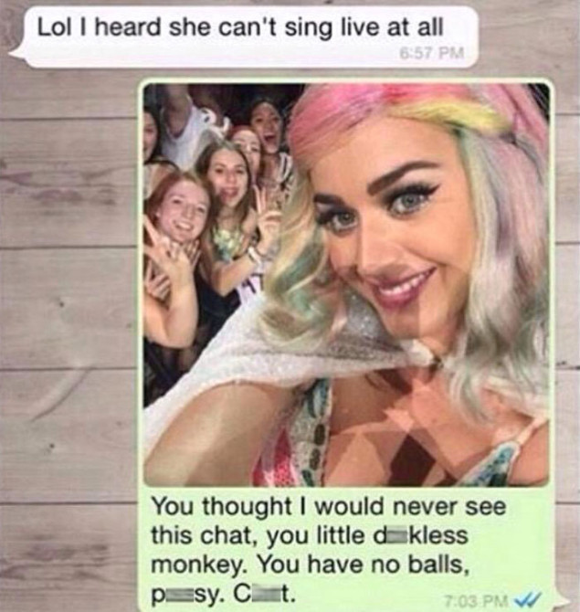 Katy Perry Whatsapp