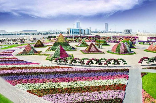 Как добраться от miracle garden до global village