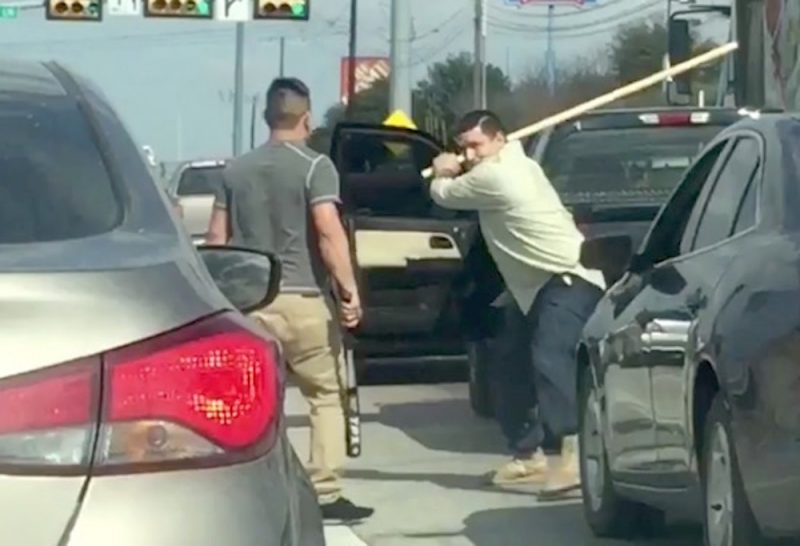Watch This Road Rage Incident Turn Into A Brutal Stick Fight
