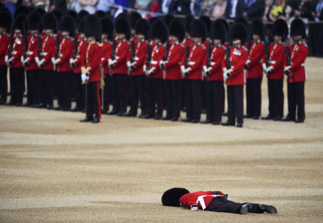 This Royal Guardsman Who Fainted Was The Best Part Of The Queen’s 90th