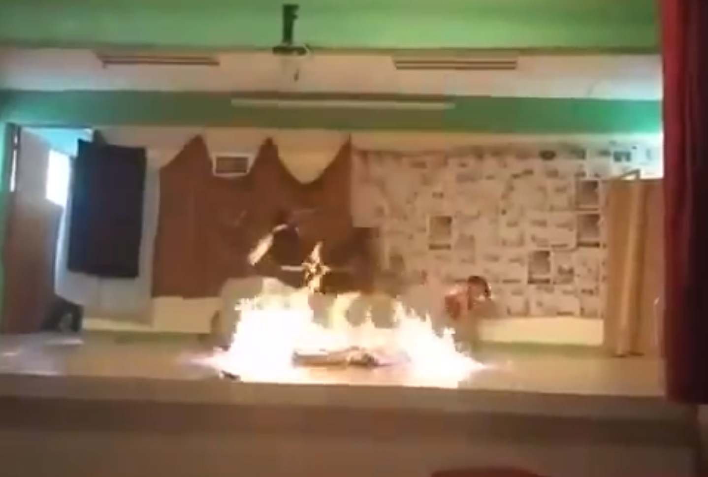 black teens set man on fire