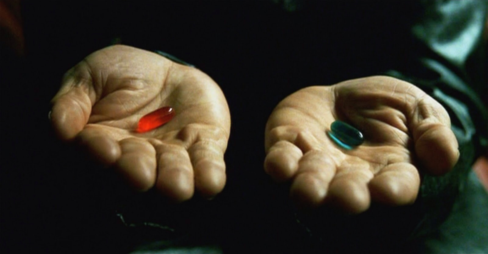 the matrix red pill blue pill