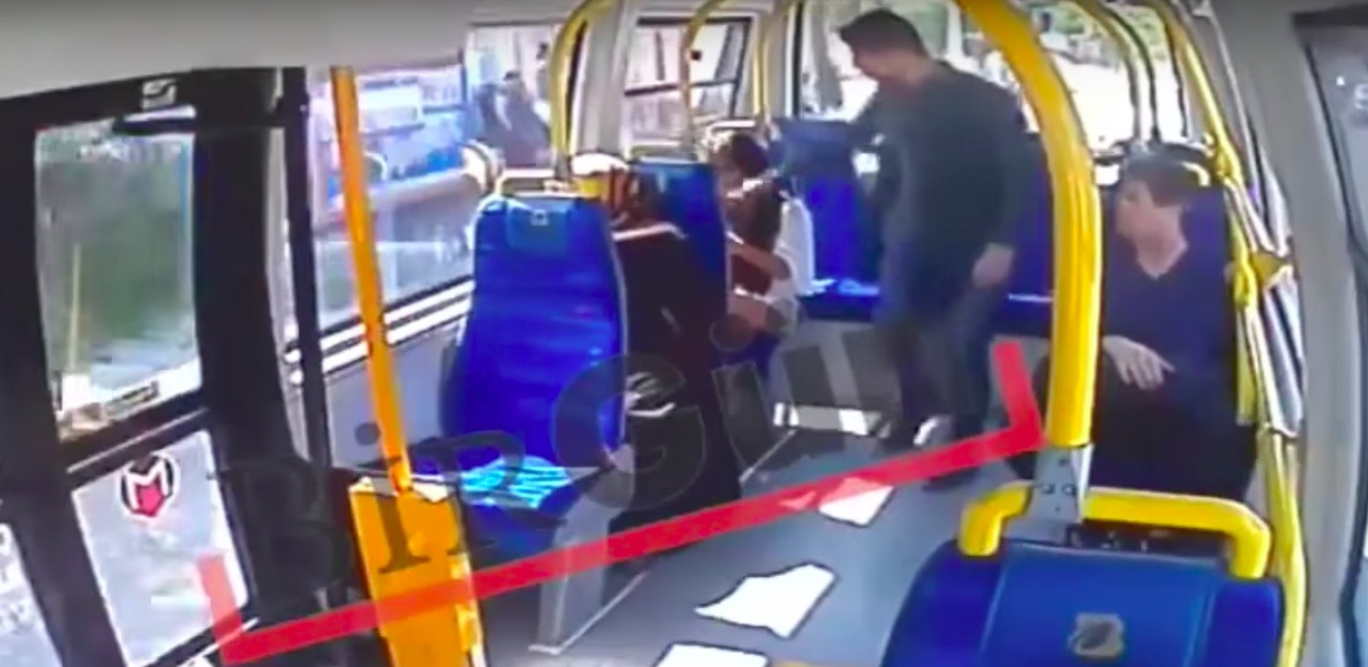 Cctv Footage Shows Man Slapping Woman On Bus For ‘wearing Hot Pants 0548