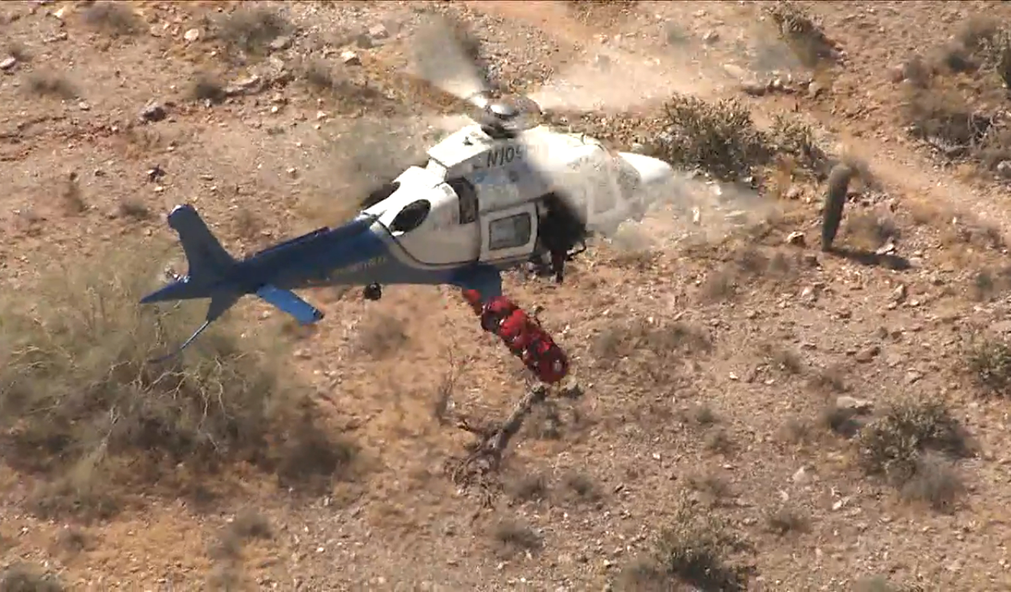 This Video Of A 74 Year Old Woman Being Rescued By A Helicopter Is The
