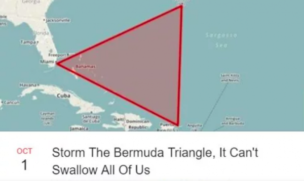 40,000 People Are Now Planning To Storm The Bermuda Triangle Because ...