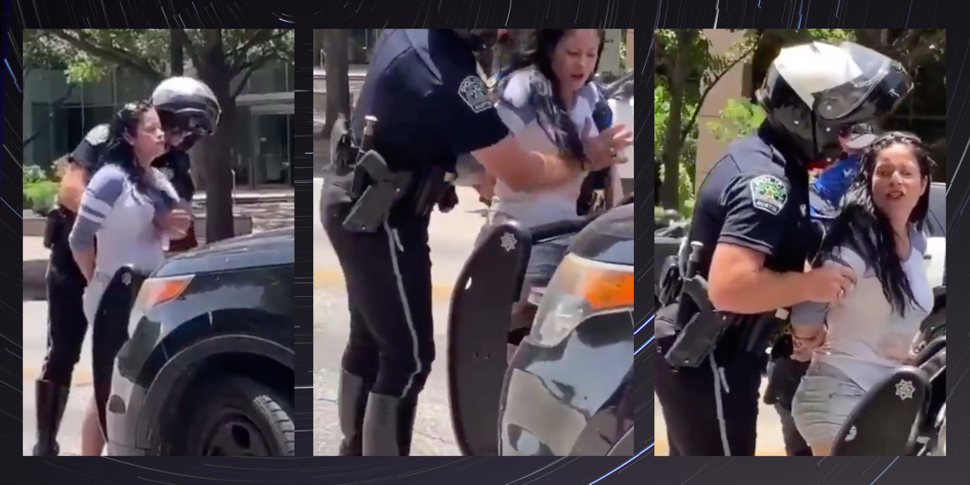 Police Officer Filmed Groping Distressed Woman S Breasts As He Searches Her During Arrest