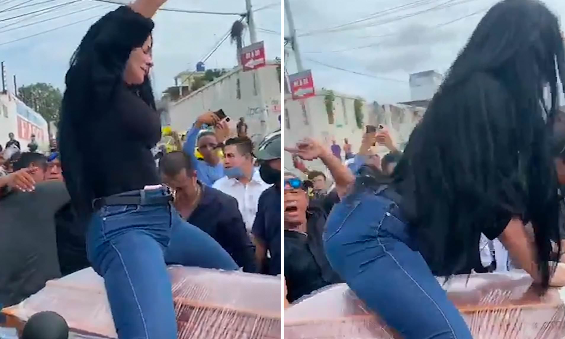 Watch A Woman Twerk On A Half Open Coffin During Jubilant Funeral