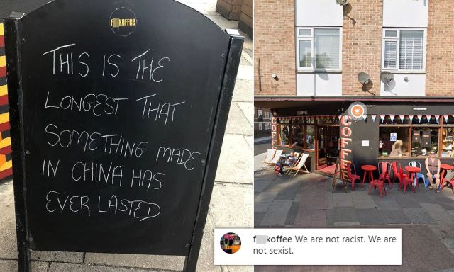 Hipster East London Cafe Called F*ckoffee Slammed Over 'Racist' Covid ...