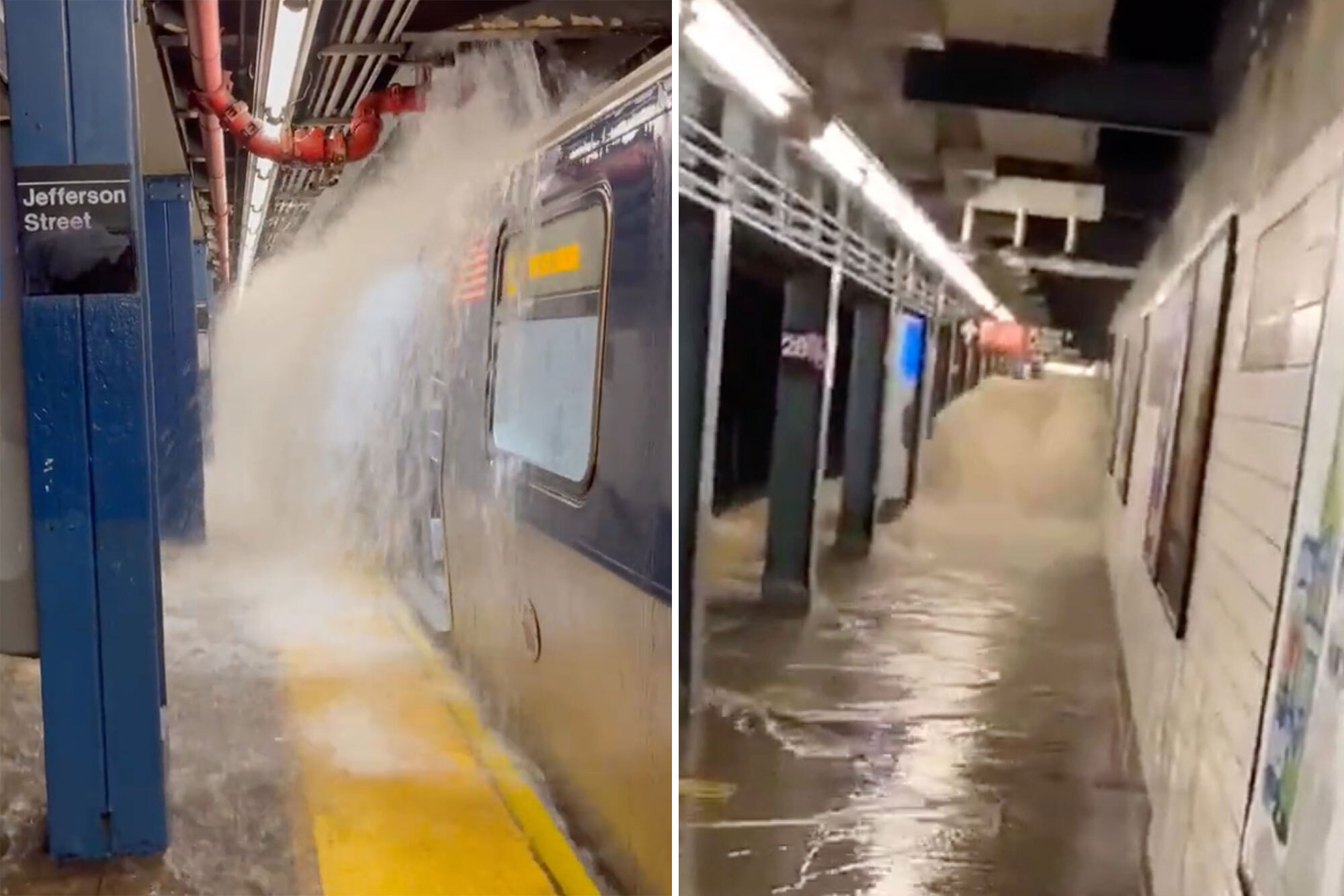 These Videos Of New York Subways Flooding During Storm Ida Are Straight